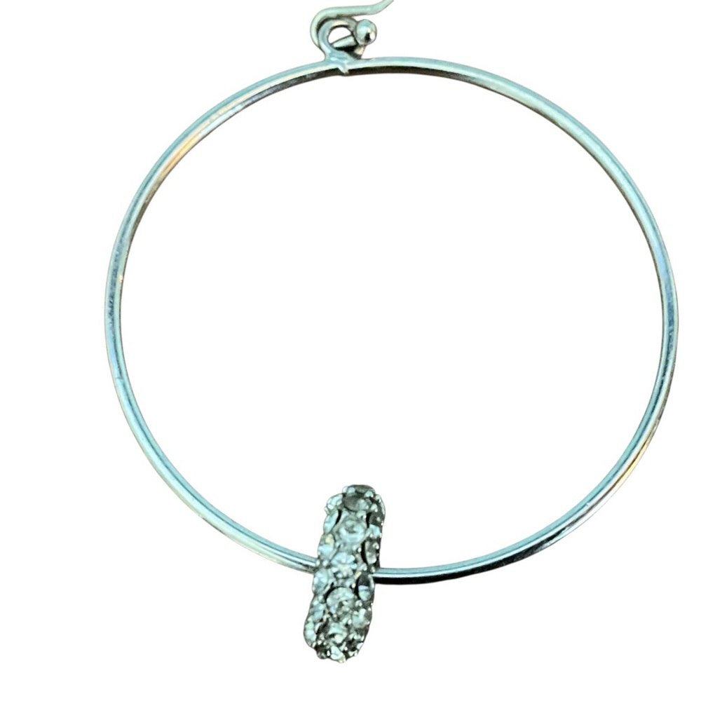 Bancroft Circle Drop CV Hoop Earrings - Picture 5 of 6